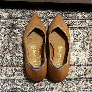 Rothy's The Point Tan Flats